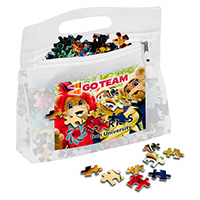 250 Piece Full Color Custom Jigsaw Puzzle In Deluxe Vinyl Storage Pouch